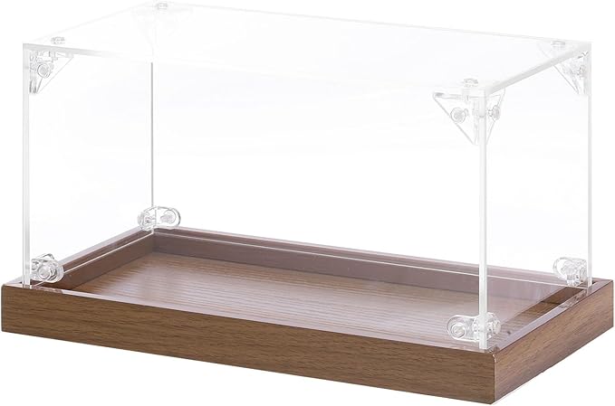 MECCANIXITY Acrylic Display Case, 8"x4"x4" Clear Display Box Assemble Dustproof Storage Organizer Showcase for Collectibles Action Figures