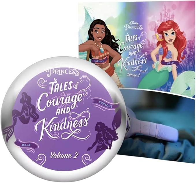 StoryShield, Disney Tales of Courage and Kindness Vol.2, Screen-Free Audio Storytelling Disk Featuring Moana and Ariel