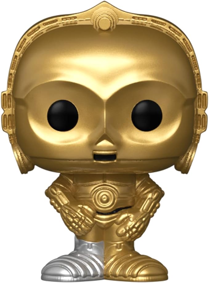 Funko Bitty POP! Star Wars - Leia, 4-Pack - Princess Leia, R2-D2, C-3PO and A Surprise Mystery Mini Figure - 0.9 Inch (2.2 Cm) Collectable - Stackable Display Shelf Included - Gift Idea