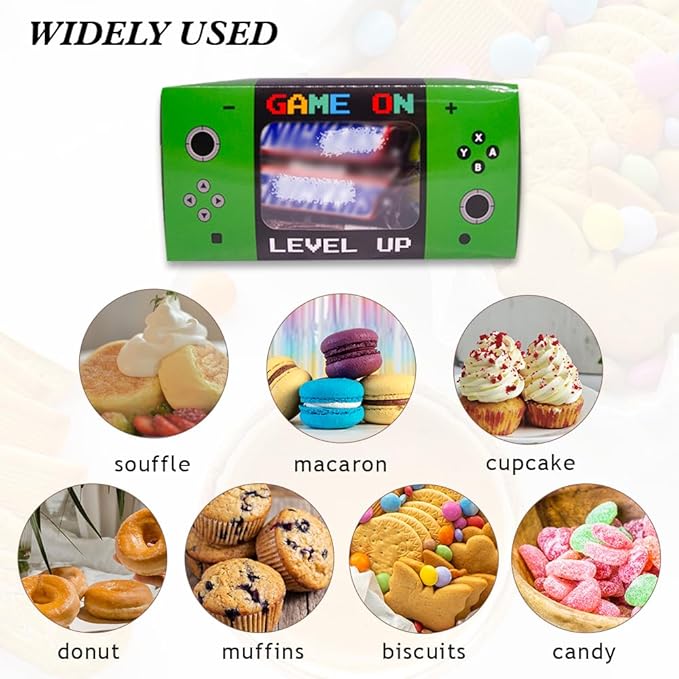 Shescrzionu Video Game Party Favors Boxes 12 PCS-Perfect Gamer Party Favor Boxes with Window, Game On Birthday Decorations Video Game Birthday Decorations,Game Bags,Video Game Gifts Aa14