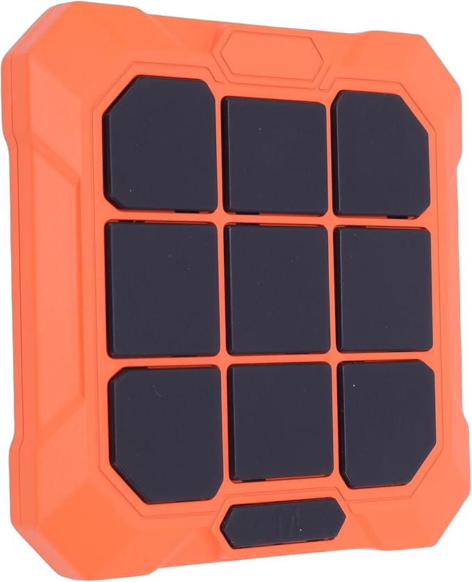 Handheld Toe Game, 6 in 1 Electronic Rechargeable Kids Game, Silent Mode with Multiple Modes, Ideal for 6 12 Years Old Boys, Girls & Adults (Orange)