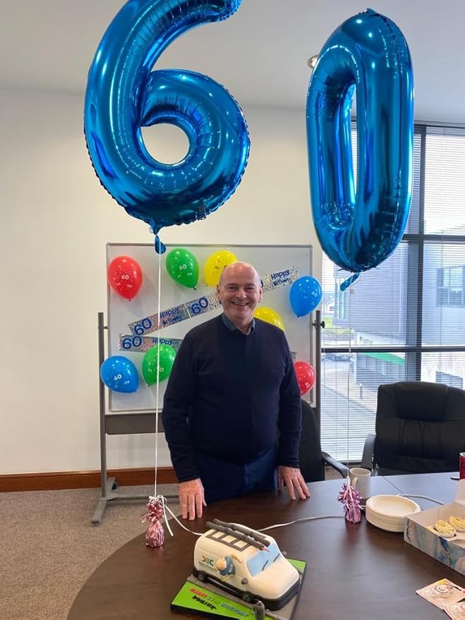Navy Blue Number 70 Balloon 40 inch, 70 Number Balloons, 70th Navy Blue Birthday Decorations, 70 Year Old Women Men Blue Party Supplies