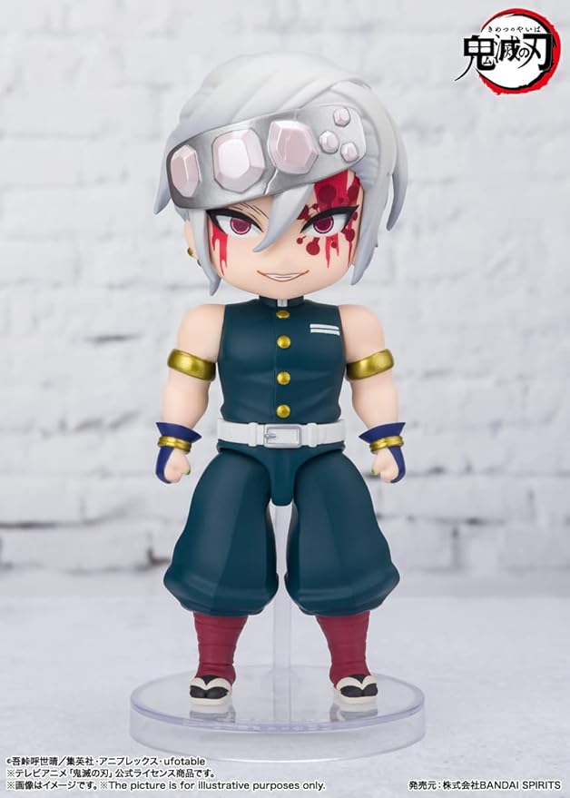 TAMASHII NATIONS - Demon Slayer: Kimetsu no Yaiba - Tengen Uzui Sound Breathing, Bandai Spirits Figuarts mini Action Figure