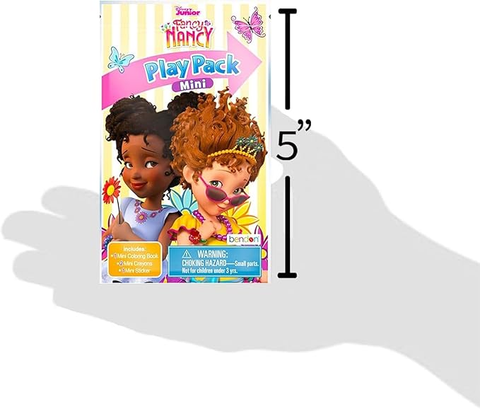 Disney Fancy Nancy Mini Party Favors Set for Kids - Bundle with 24 Mini Fancy Nancy Grab n Go Play Packs with Coloring Pages, Stickers and More (Fancy Nancy Birthday Party Supplies)