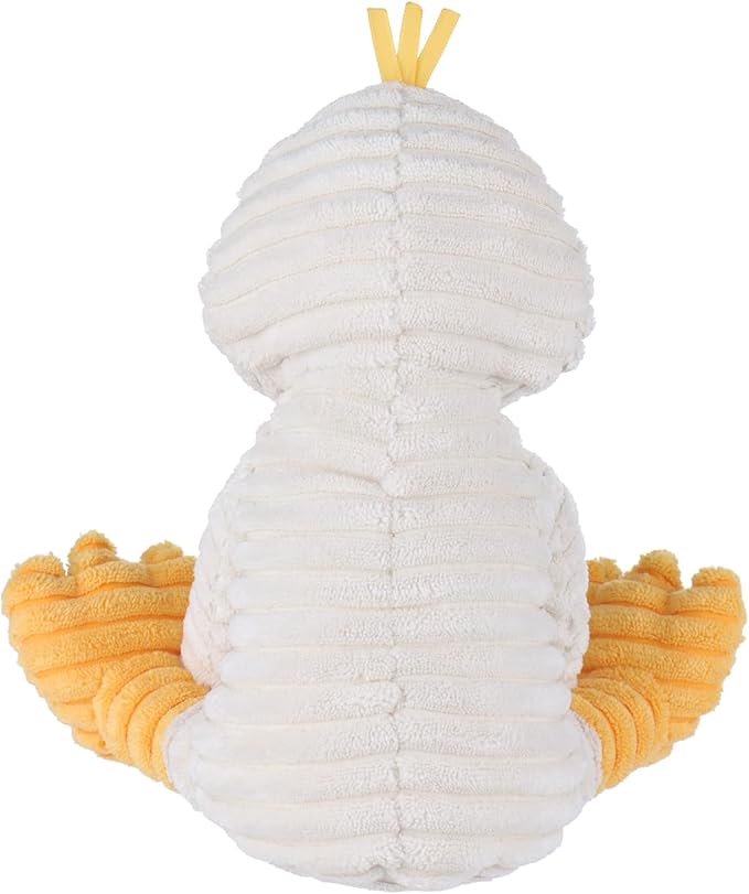 Apricot Lamb Toys Plush White Corduroy Duck with Thin Foot Stuffed Animal Soft Cuddly Perfect for Kids