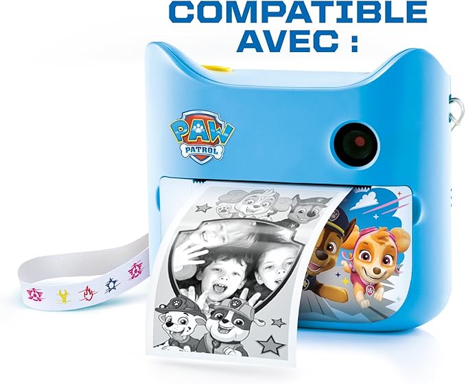 Canal Toys Refill for My First PAW Patrol Instant Camera - 8 Rolls of Paper, 2 Sheets of Stickers and 10 Self-Adhesive Frames - PPC 038, Multi-Coloured