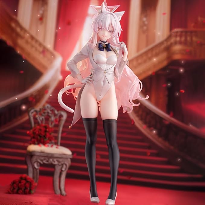 Kiyosumi Akira Figure Statue Bunny Girl Figure 9.84" Standing Pose Anime Figurine Kiyosumi Akira Action Figures Collectibles Desktop Decoration