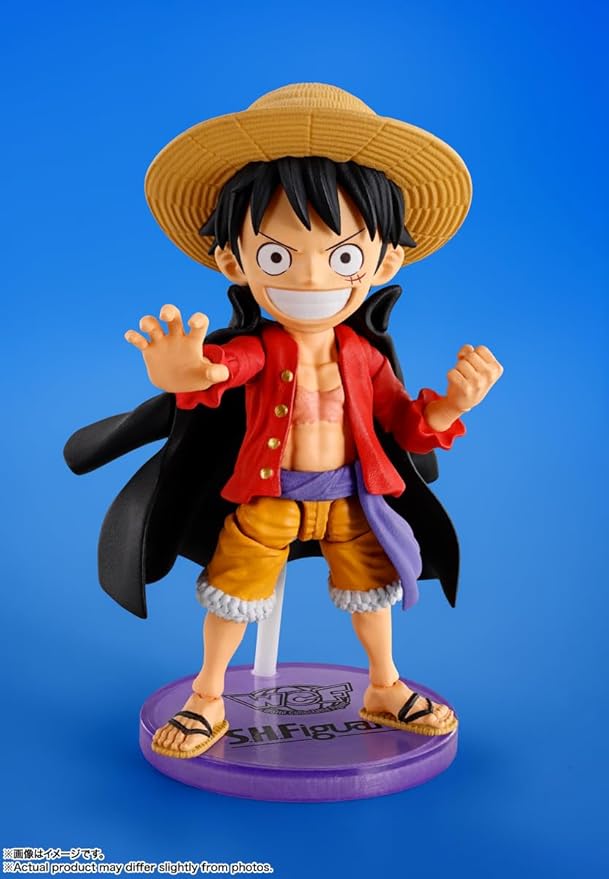 Bandai- World Collectible Figure x S.H.Figuarts One Piece Monkey D. Luffy Figure
