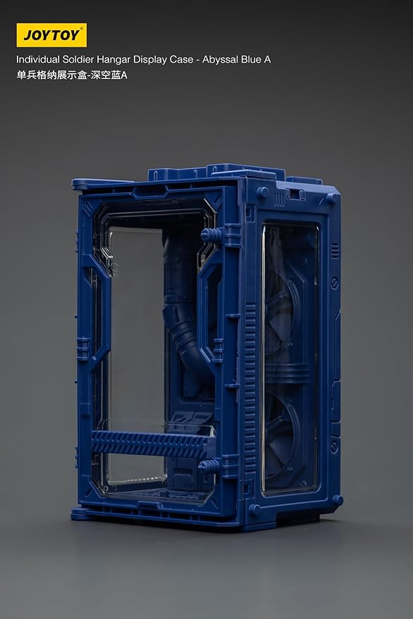 JOYTOY 5'' Display Box,Action Figures Display Case - Individual Soldier Hangar Display Case - Abyssal Blue A - Dustproof Collectibles Box Ages 15+