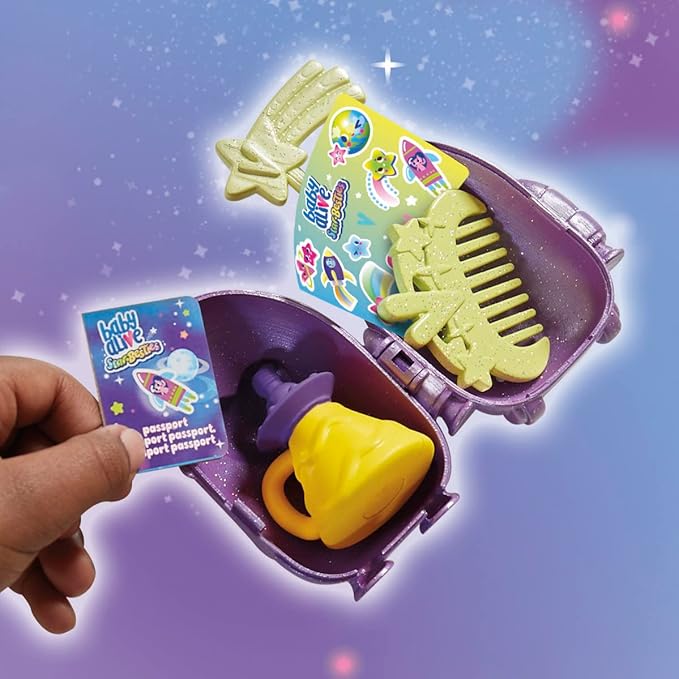 Baby Alive Star Besties Doll, Lovely Luna, 8-inch Space-Themed Doll for 3 Year Old Girls and Boys and Up, Accessories