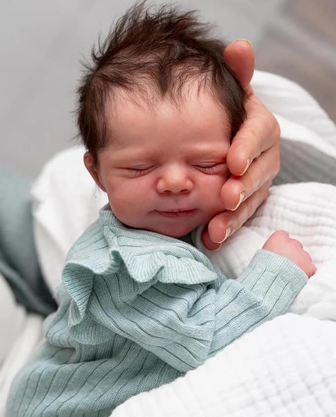 Anano Reborn Baby Dolls 18 Inch Realistic Newborn Sleeping Baby Dolls Girls That Look Real Lifelike Preemie Babies Alive Soft Silicone Reborn Infant Dolls