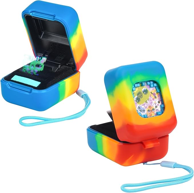 YouKnow Silicone Case for Bitzee Magicals Interactive Toy Digital Pet and Case, Protective Skin Sleeve for Bitzee Virtual Electronic Pets Accessories (Case Only) (Colorful)