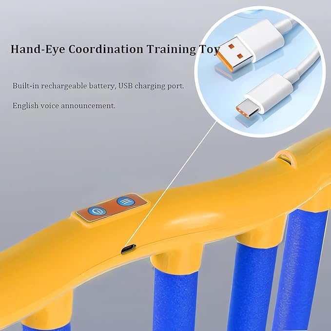 ZERO ZONE Reflex Drop Sticks Challenge Game, Hand Eye Coordination Training Toy, Upgrade Remote Control 3 Adjustable Speed