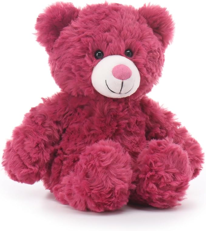 Apricot Lamb Berry Red Flower Bear Stuffed Animals for Kids, Soft Cute Plush Toys for Baby Girl and Boy, 7.9 Inches