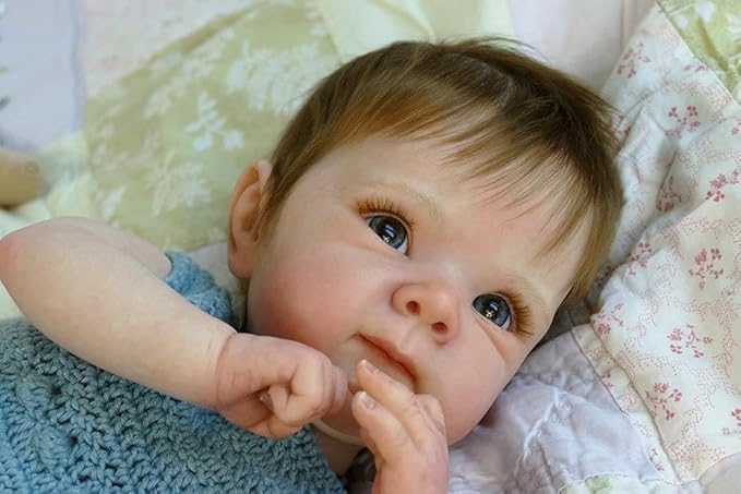 Anano Reborn Baby Dolls Silicone Full Body Girl 18 Inch Realistic Baby Doll Lifelike, Full Silicone Babys Doll Newborn Girl, Real Life Reborn Dolls Washable