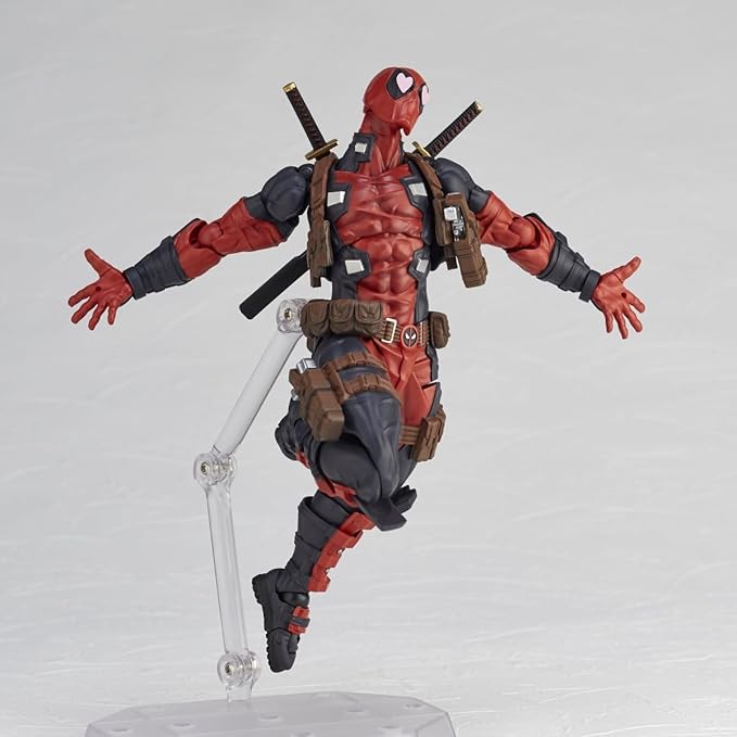 Kaiyodo Revoltech Amazing Yamaguchi Deadpool Ver. 2.5, Total Height: Approx. 6.7 inches (170 mm), Non-scale, PVC & ABS, Painted Action Figure, NR050