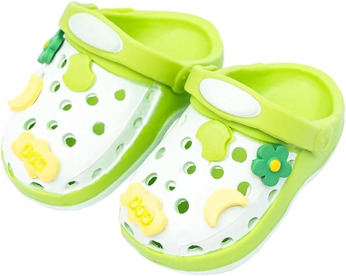 Doll Shoes, Premium Fashion Shoes for 17 Cm Doll Accessories Easter Gifts,Doll Dress Up Decoration Accessories Easter Gifts Wings (Green