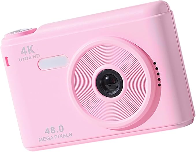 720P Electronic Camera for Children 48MP Photo 4K Video Registering Scratch Immune Display 16X Enlarge Multiple Color Sieves Electronic Toy Camera Gift