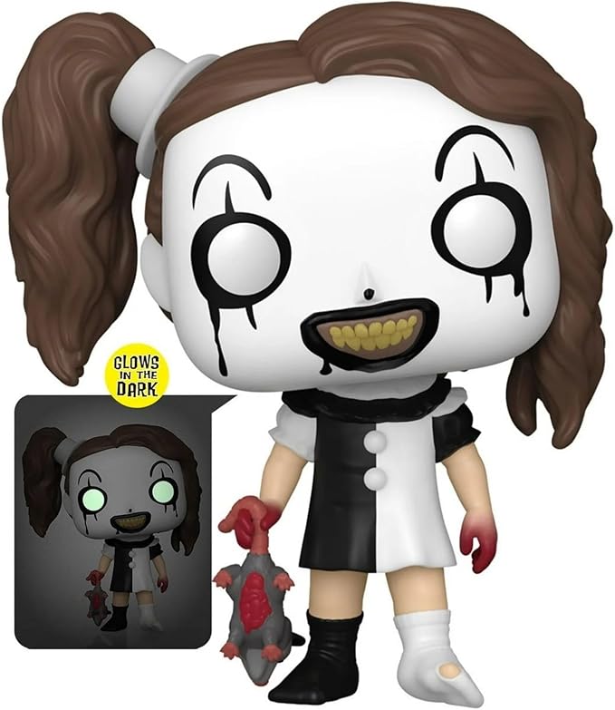POP Funko Movies: Terrifier - Little Pale Girl (Glow-in-The-Dark) Specialty Series Vinyl Figure (Bundled with Compatible Box Protector Case), Multicolor, 3.75 Inches