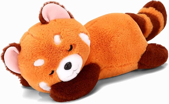 Red Panda Stuffed Animal Pillow - Cute Plush Toy Plushie Christmas Valentine's Day Gift for Girlfriend Kids Birthday - 13.7" Panda Pillow