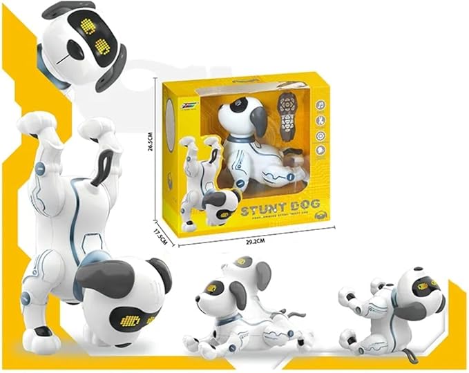 SmartyPup Intelligent Robot Dog Toy – Interactive Smart Pet with Voice Control, Gesture Sensors, Tricks, Programmable Moves & LED Expressions – Educational AI Puppy Toy for Kids Ages 3–12