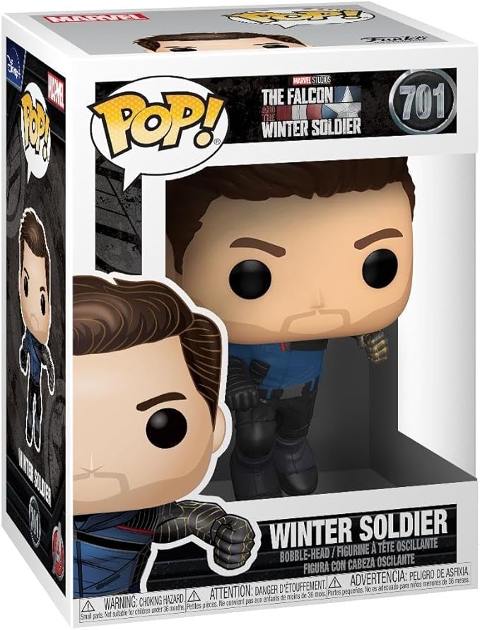 POP Funko Marvel: The Falcon and The Winter Soldier - Winter Soldier Multicolor, 3.75 inches, Standard