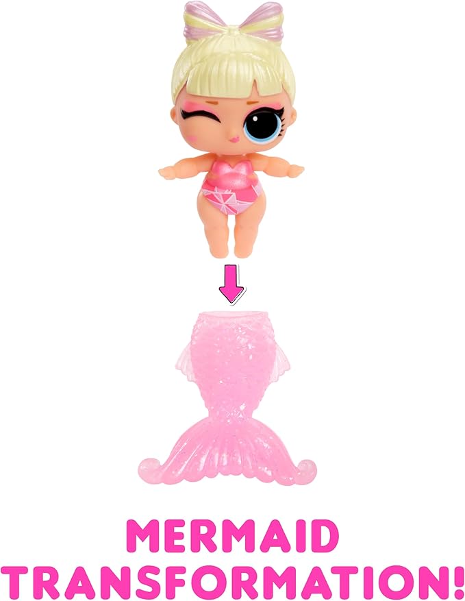 LOL Surprise Mermaids Baby Sisters with Color Change Tail, 8 Dolls to Collect, Fashion Accessories, Great Gift for Kids Ages 4+