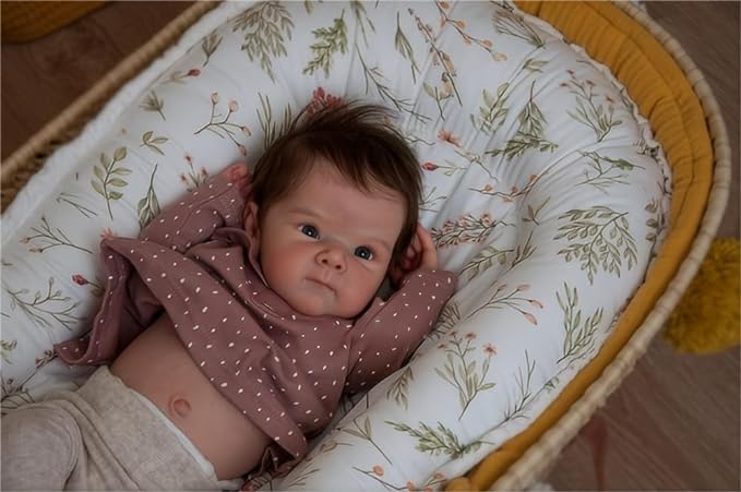 Anano Reborn Baby Dolls Silicone Full Body-18 in Realistic Baby Doll Girl, Full Silicone Babys Doll Lifelike, Anatomically Correct Babys Girl, Real Life Reborn Dolls with Accessories