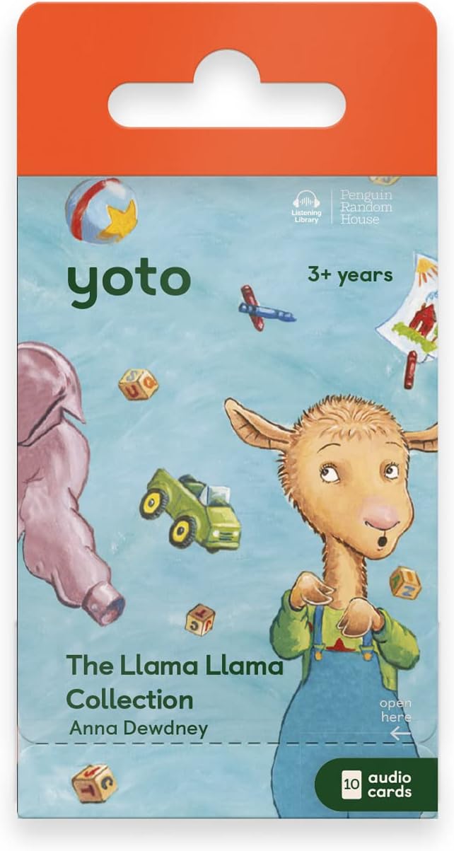 Yoto The Llama Llama Collection by Anna Dewdney – 10 Kids Audio Cards for Use with Player & Mini All-in-1 Audio Device, Screen-Free Listening with Fun Playtime, Bedtime & Travel Stories, Ages 2+
