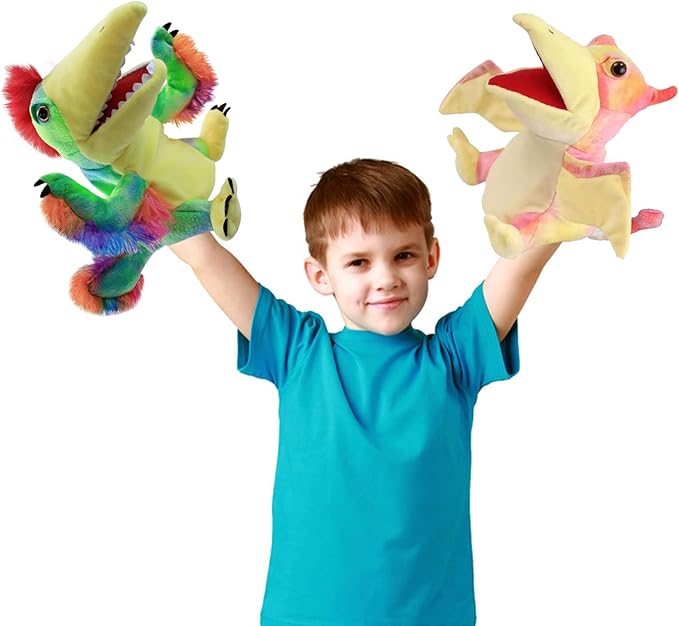 Puppet Hand Puppets Puppets for Kids, Dinosaur Hand Puppets Dinosaur Toys Plush Puppet Stuffed Hand Puppet Dinosaur T oy,Puppet Story Toys Dinosaur Puppets Dinosaur Toys for Kids (Dinosaur 11)