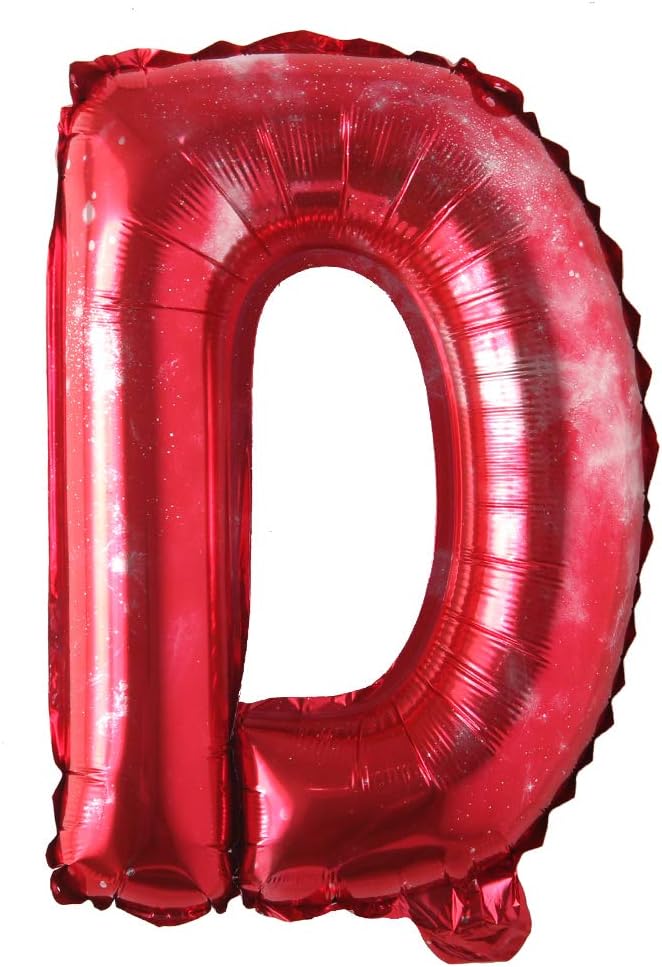 Happy Birthday Balloons, Aluminum Foil Banner Balloons for Birthday Party Decorations and Supplies (Starry Red)