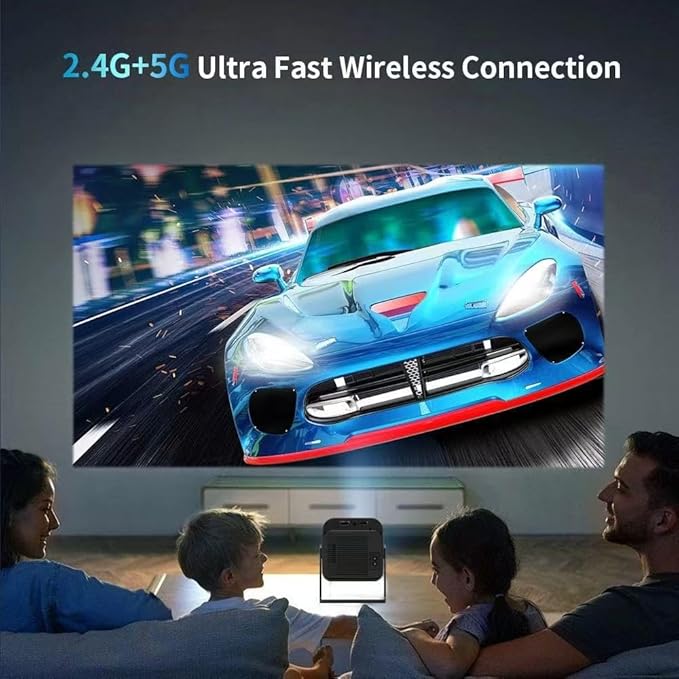 New wireless retro gaming projector,4K HD TV video game stick, Portable projector with 10000+ Games,Small Portable Outdoor Movie Projector,HDMI Output, WIFI