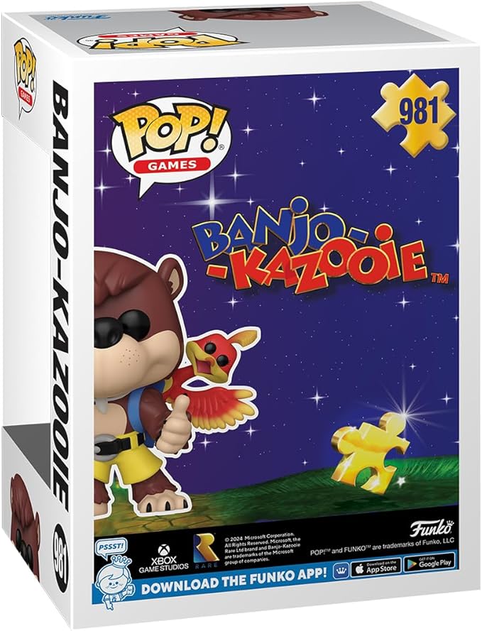 Funko POP! Games: Banjo Kazooie - Banjo & Kazooie - Collectable Vinyl Figure - Gift Idea - Official Merchandise - for Kids & Adults - Video Games Fans - Model Figure for Collectors and Display