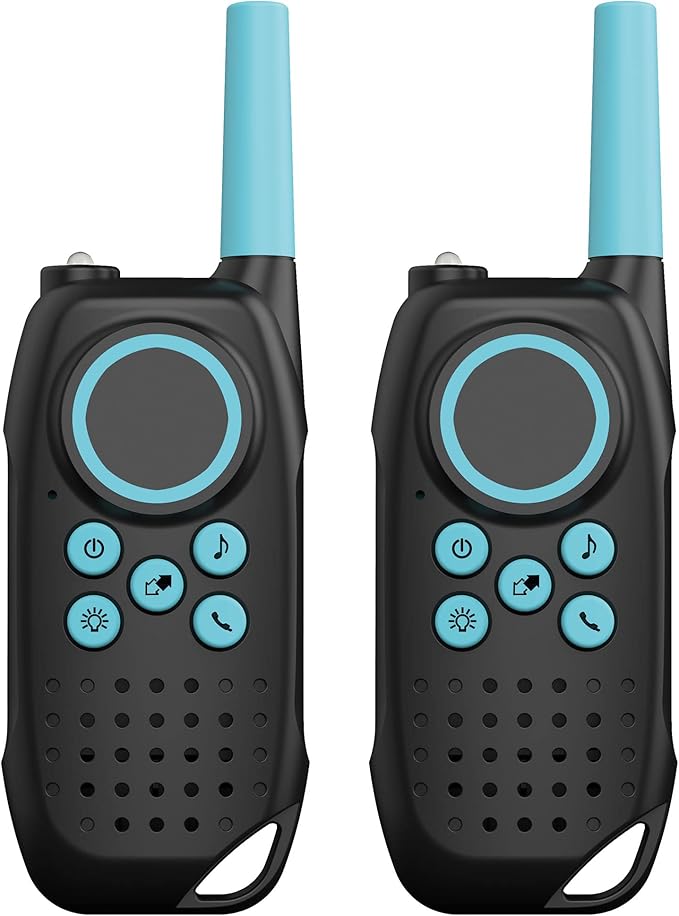 Spy Labs Inc: Spy Walkie-Talkies by Thames & Kosmos | 2 Hand-held, 2-way Transceivers & Flashlight | 3 Channels, 1.5 Mile Range | Essential Tool from The Detective Gear Experts for Young Investigators