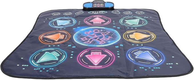 Diyeeni Dance Pad, Safe Electronic Lightweight Various Difficulty Levels Dance Mat Improve Children Coordination Ability for Indoor Outdoor