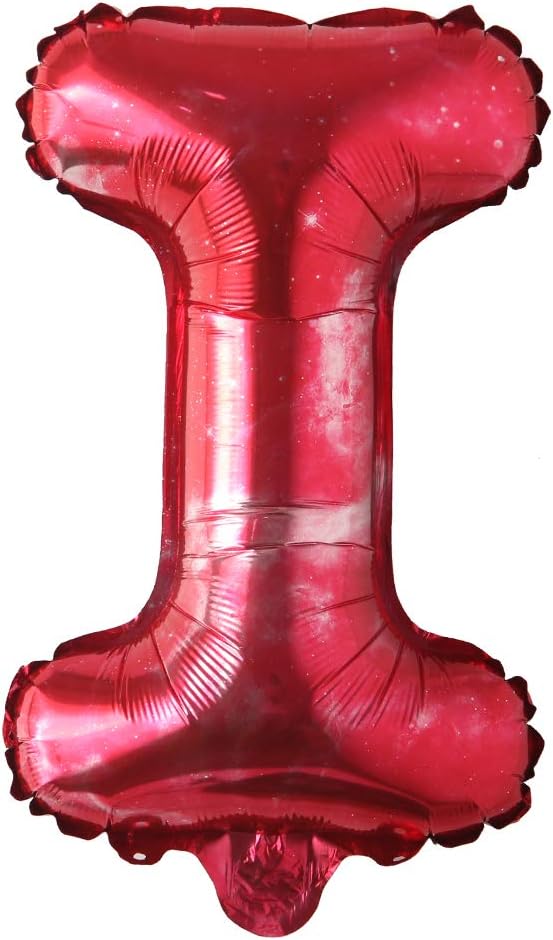 Happy Birthday Balloons, Aluminum Foil Banner Balloons for Birthday Party Decorations and Supplies (Starry Red)