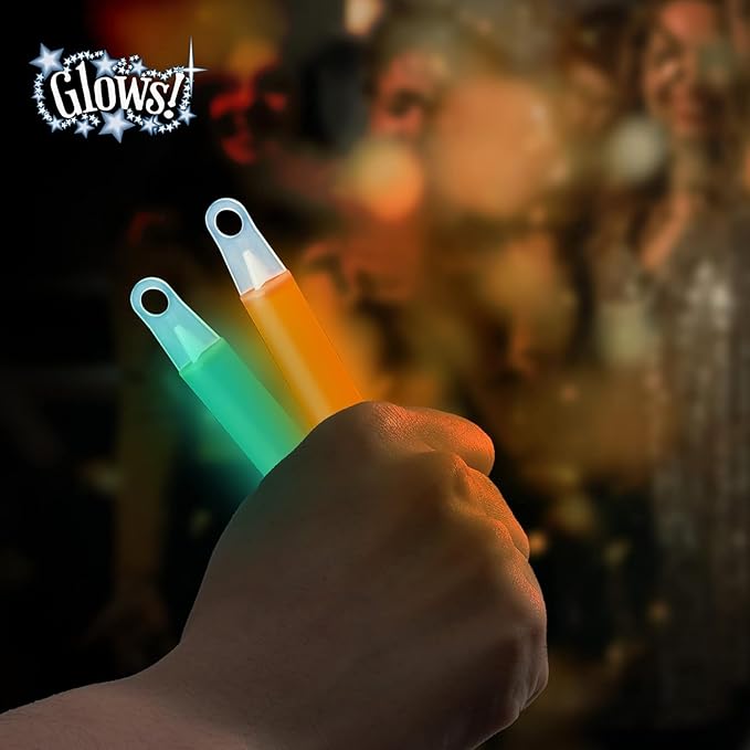 Glow Fever Glow Sticks Bulk 200ct Premium Glow In The Dark Light Up with Lanyards, For Party Supplies, Party Favors, Birthday, Halloween, Super Bright, Lasts Up to 12 hrs