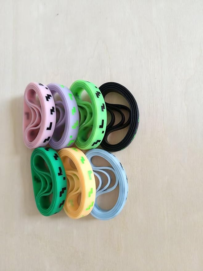 Pixel Party Favors,Miner Birthday Decorations,28 Pieces Glow in the Dark Silicone Bracelets,Birthday Party Supplies for Kids