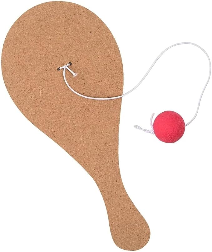 Fun Express 4" x 9" Religious Share God’s Love Snowman Wood Paddleball Games - 12 Pieces