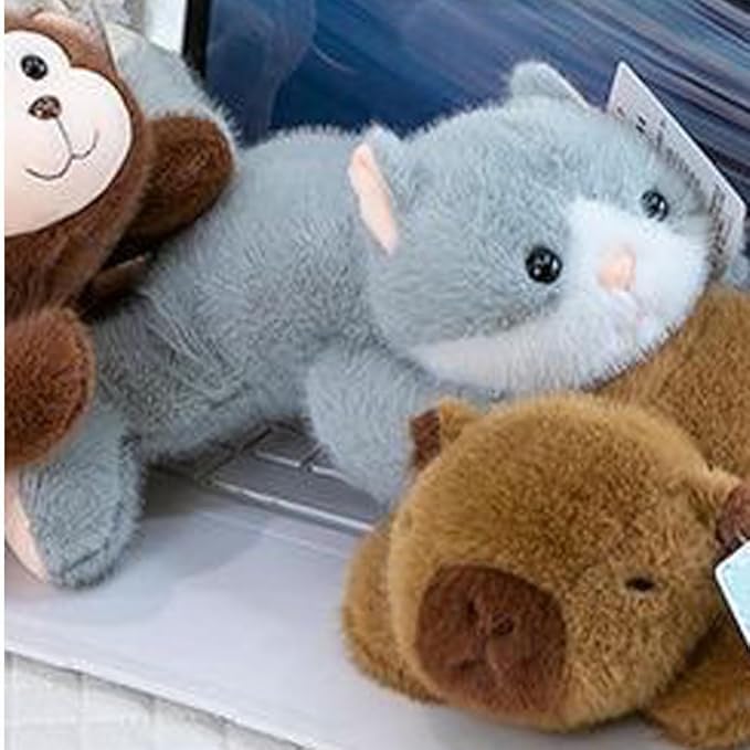 Cat Stuffed Animal Cute Plush Doll Toy 7 inch for Girls Boys Christmas (pa Grew cat)