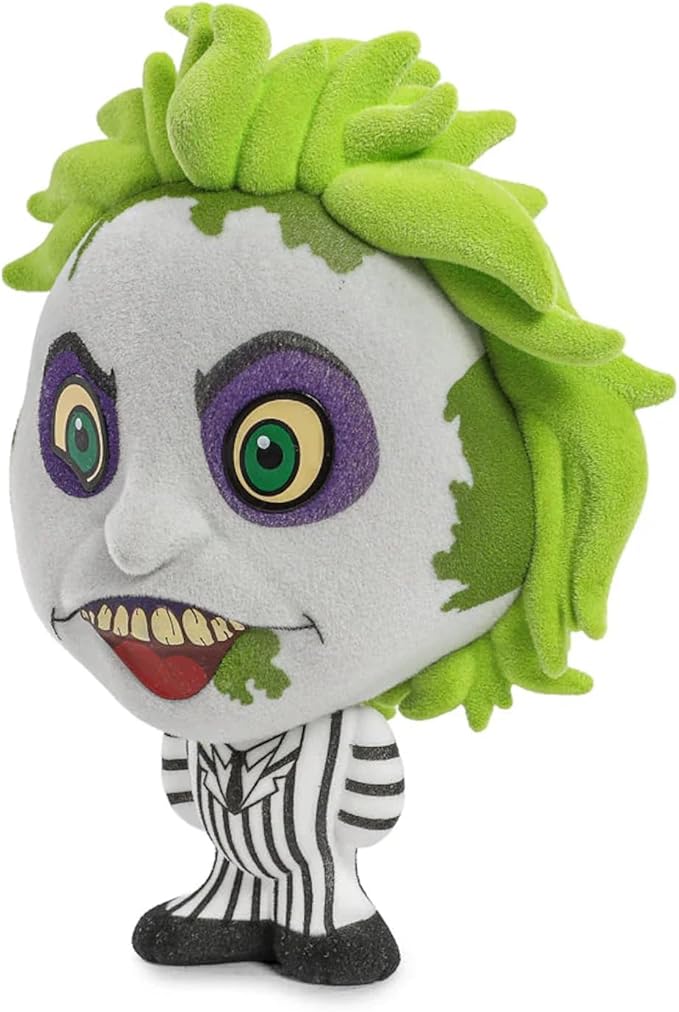 Collectible Beetlejuice (2024) Striped Suit 4" Flocked Bhunny Stylized PVC Figure