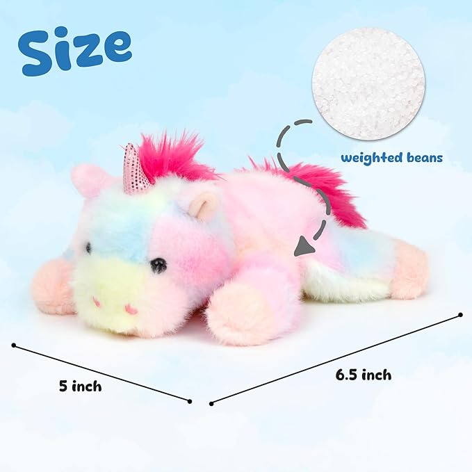 Adorable Rainbow Unicorn Stuffed Animal Soft Unicorn Plush Toy Cute Birthday Gifts for Boys Girls Kids Toddlers