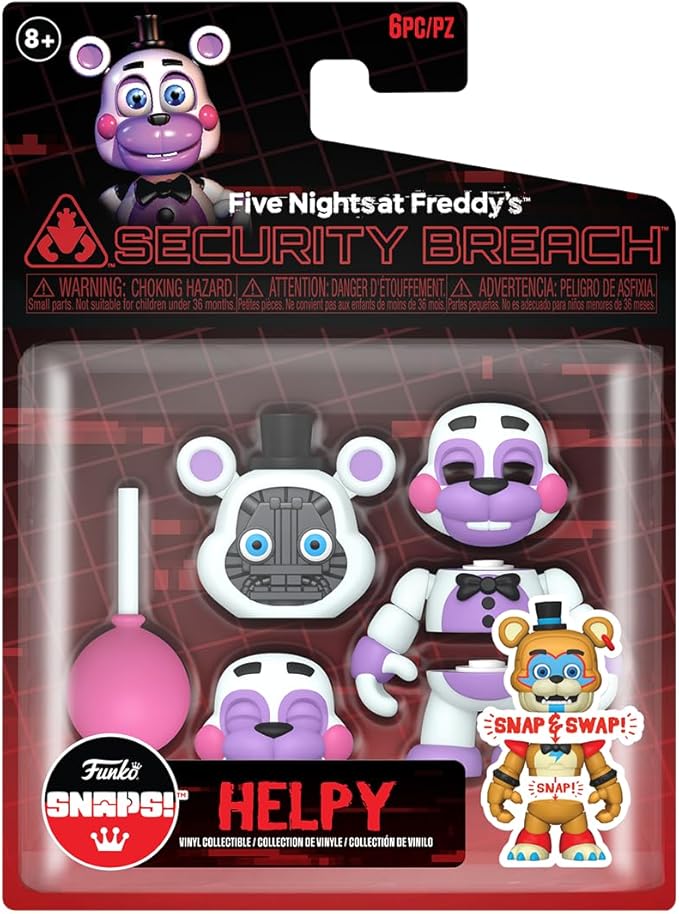 Funko Five Nights at Freddy's (FNAF) Snap: Rock 'n Roll, Helpy - Collectable Vinyl Figure - Gift Idea - Official Merchandise - for Kids & Adults - Video Games Fans