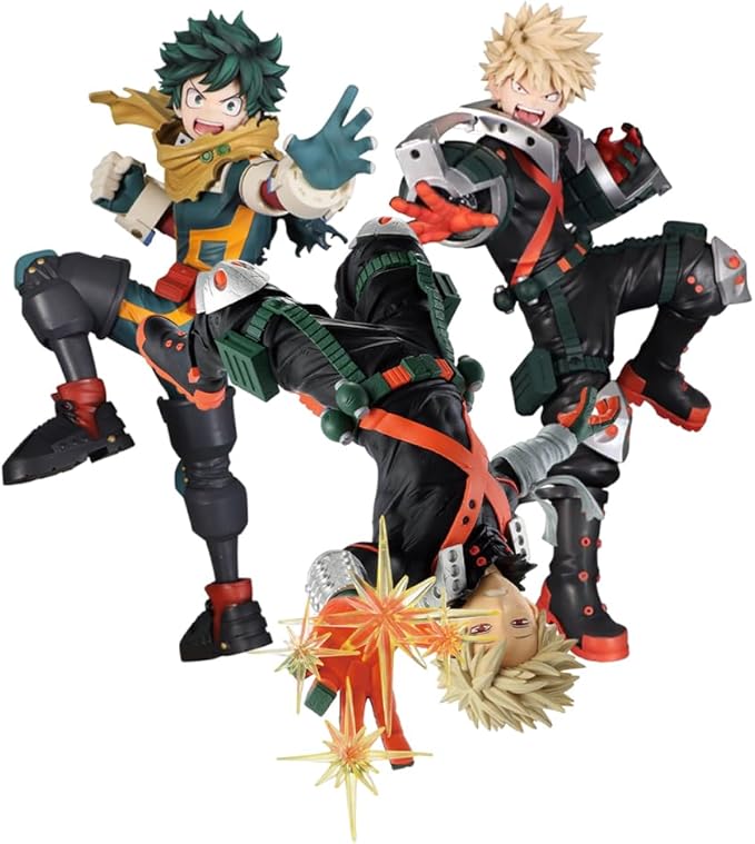 3pcs MHA Figure Midoriya Izuku Action Figures Battle Pose PVC Statue Anime Figurine MHA Desktop Figure Collections