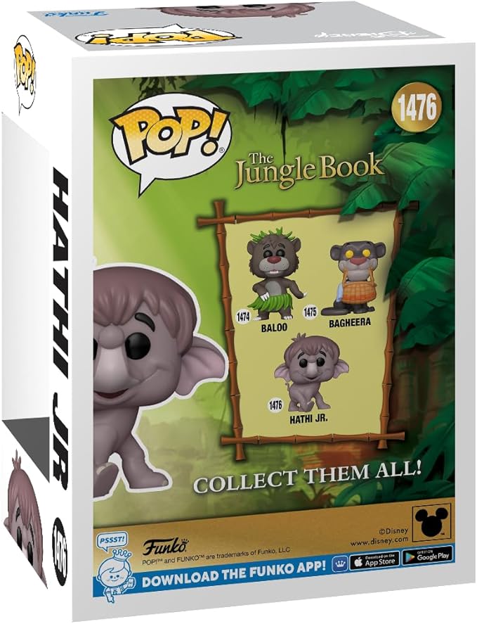 Funko POP! Disney: The Jungle Book – Hathi Jr. - Collectable Vinyl Figure - Gift Idea - Official Merchandise - for Kids & Adults - Movies Fans - Model Figure for Collectors and Display