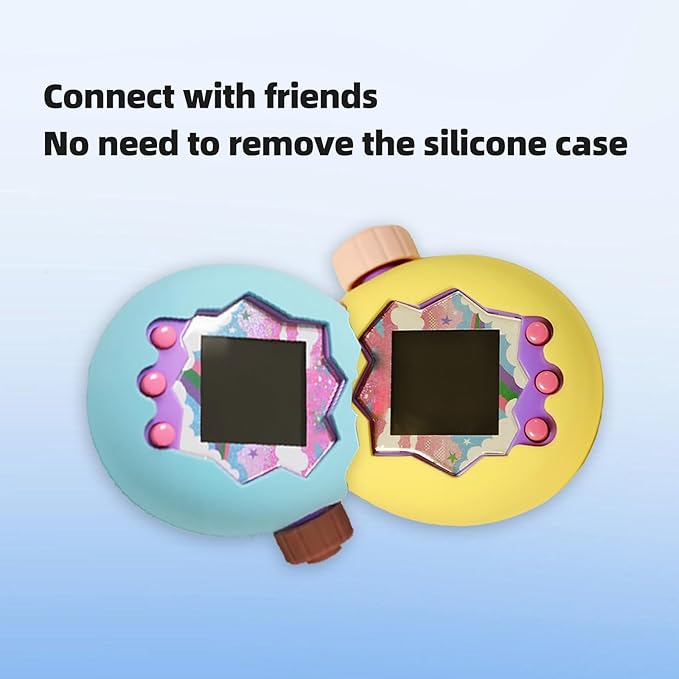 Silicone Cover for Tamagotchi Paradise, Case for Tamagotchi Paradise, Silicones Protective Slim Case with Lanyard Screen Protector Cover for Tamagotchis ParadiseChristmas Gifts for Boys or Girls