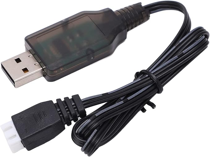 Fydun RC Car Battery Charger, 1 16 7 4V 1000mA Lipo USB Remote App Controlled Vehicle Parts Charging Cable for Control Smart IC Technology with Overload Defence
