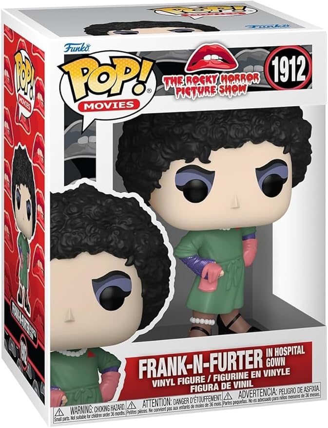 POP Movies: Rocky Horror Picture Show - Frank-N-Furter in Hospital Gown Funko Vinyl Figure (Bundled with Compatible Box Protector Case) Multicolor 3.75 inches