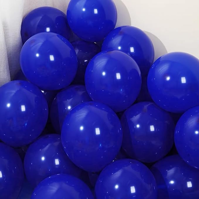 100 Pieces Blue UV Neon Glow in the Dark Balloons Neon Party Supplies Black Light Balloon for Hanukkah Glow Helium Fluorescent Latex Balloons for Birthday Party Decoration