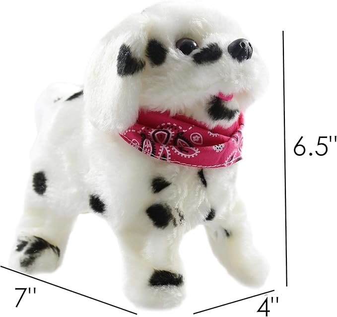 Haktoys 2-Pack Flip Over Puppy Battery Operated Somersaulting, Walking, Sitting, Barking Plush Cute Little Toy Dog Great Gift for Animal and Pet Loving Toddlers and Kids